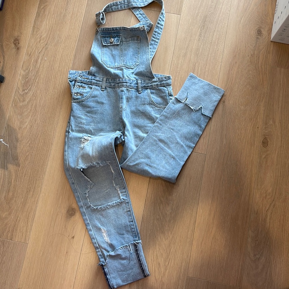 Denim overalls